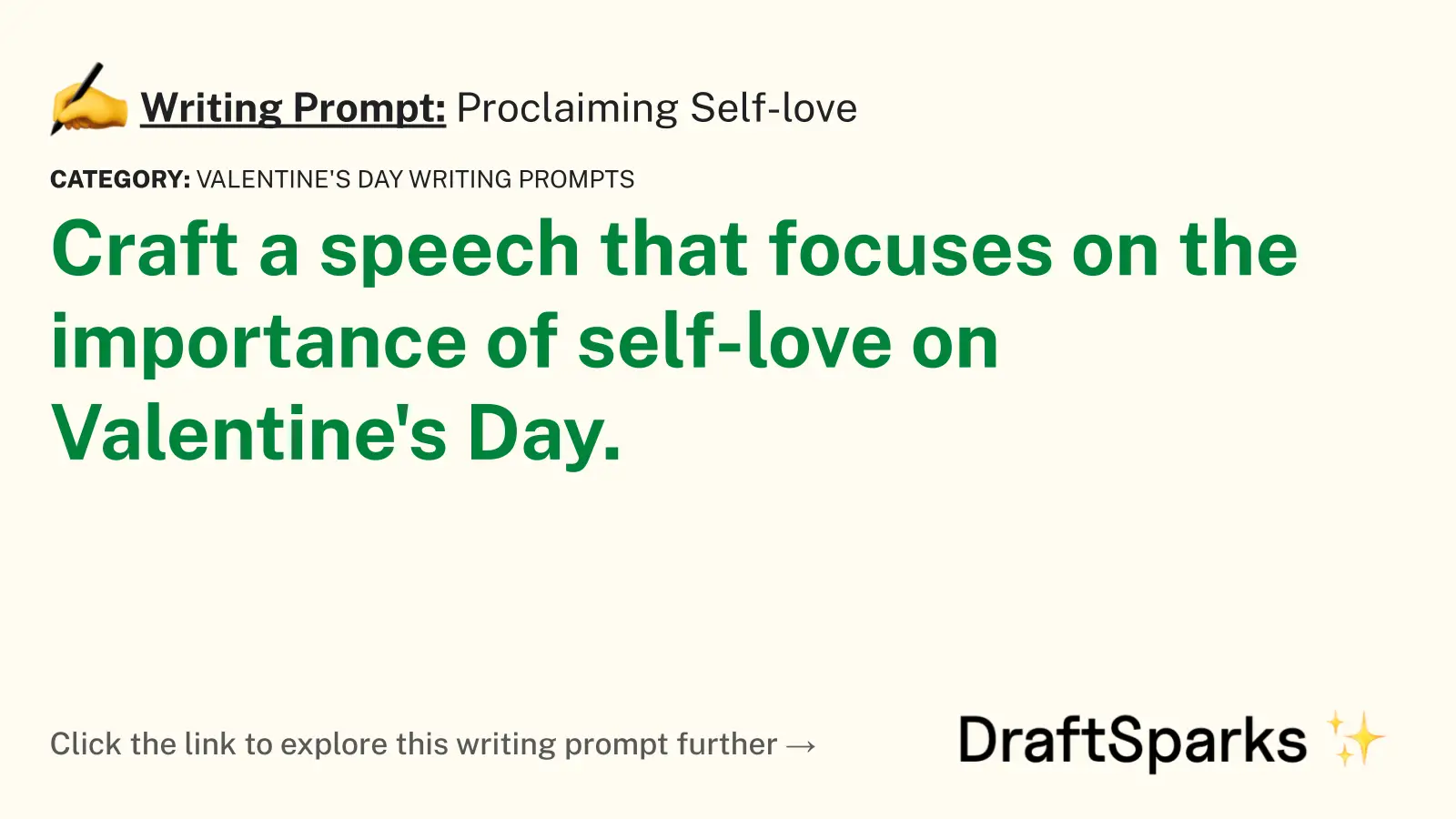 Proclaiming Self-love