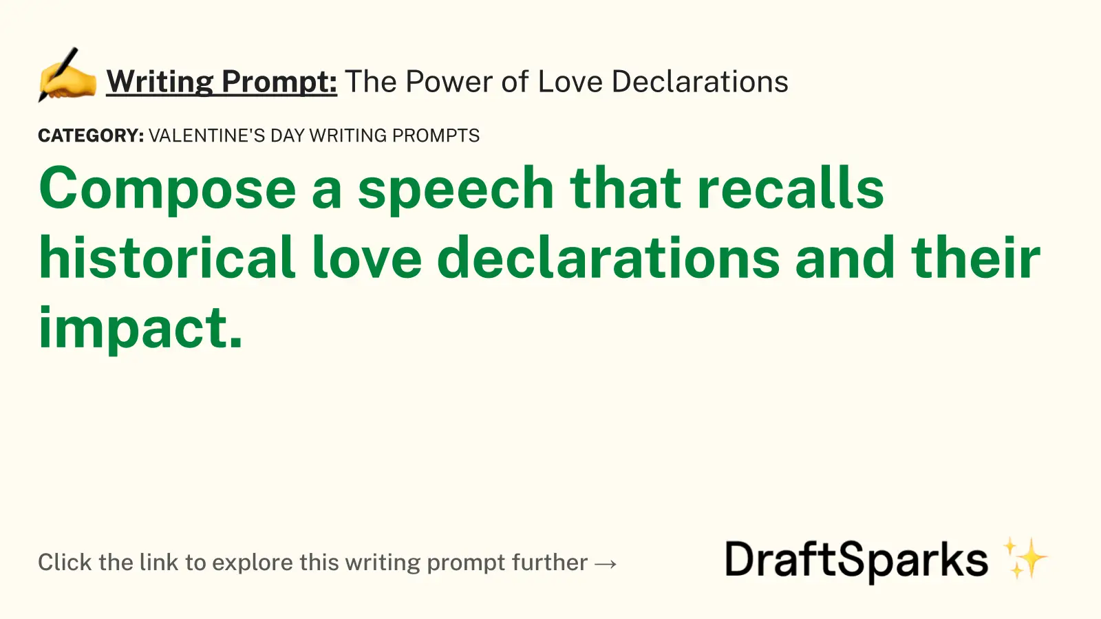 The Power of Love Declarations