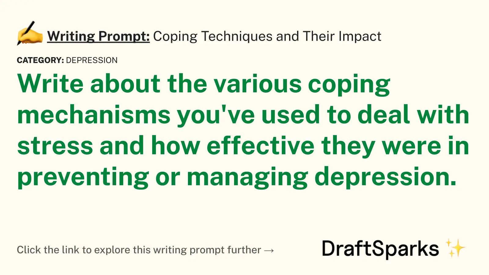 Coping Techniques and Their Impact
