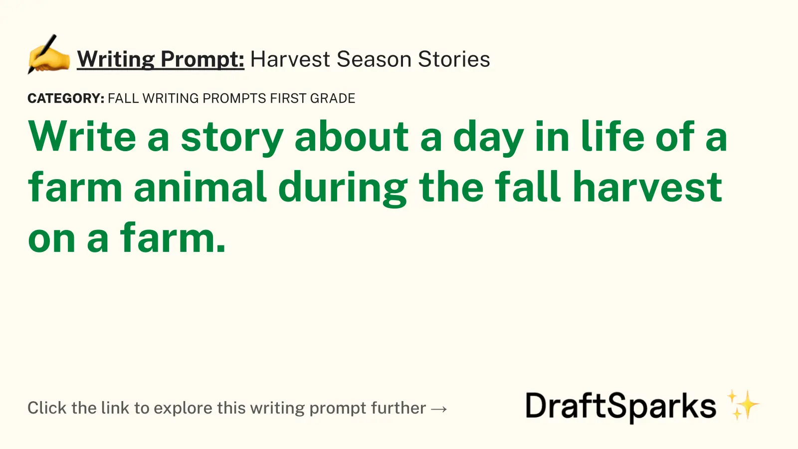 Harvest Season Stories