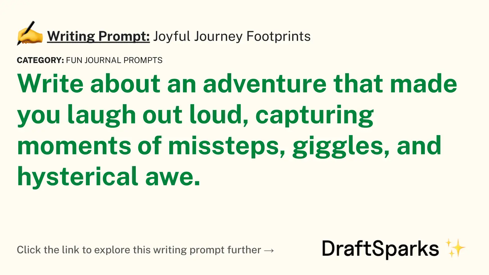 Joyful Journey Footprints
