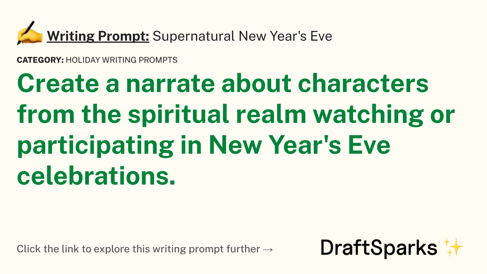 Supernatural New Year’s Eve