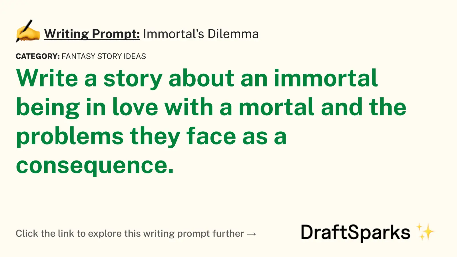Immortal’s Dilemma