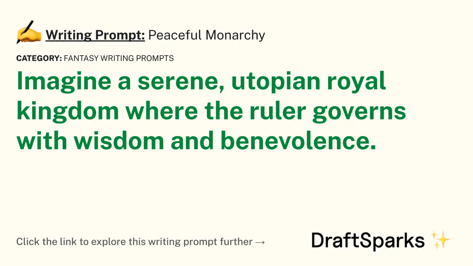 Peaceful Monarchy