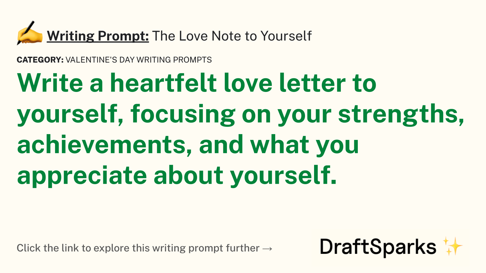 The Love Note to Yourself