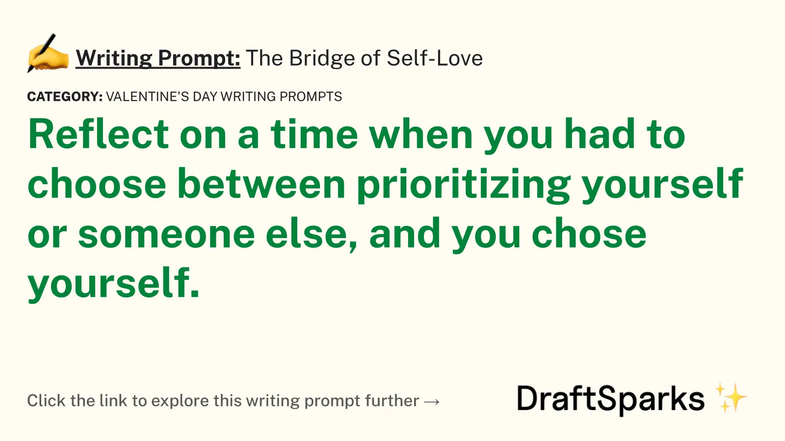 The Bridge of Self-Love