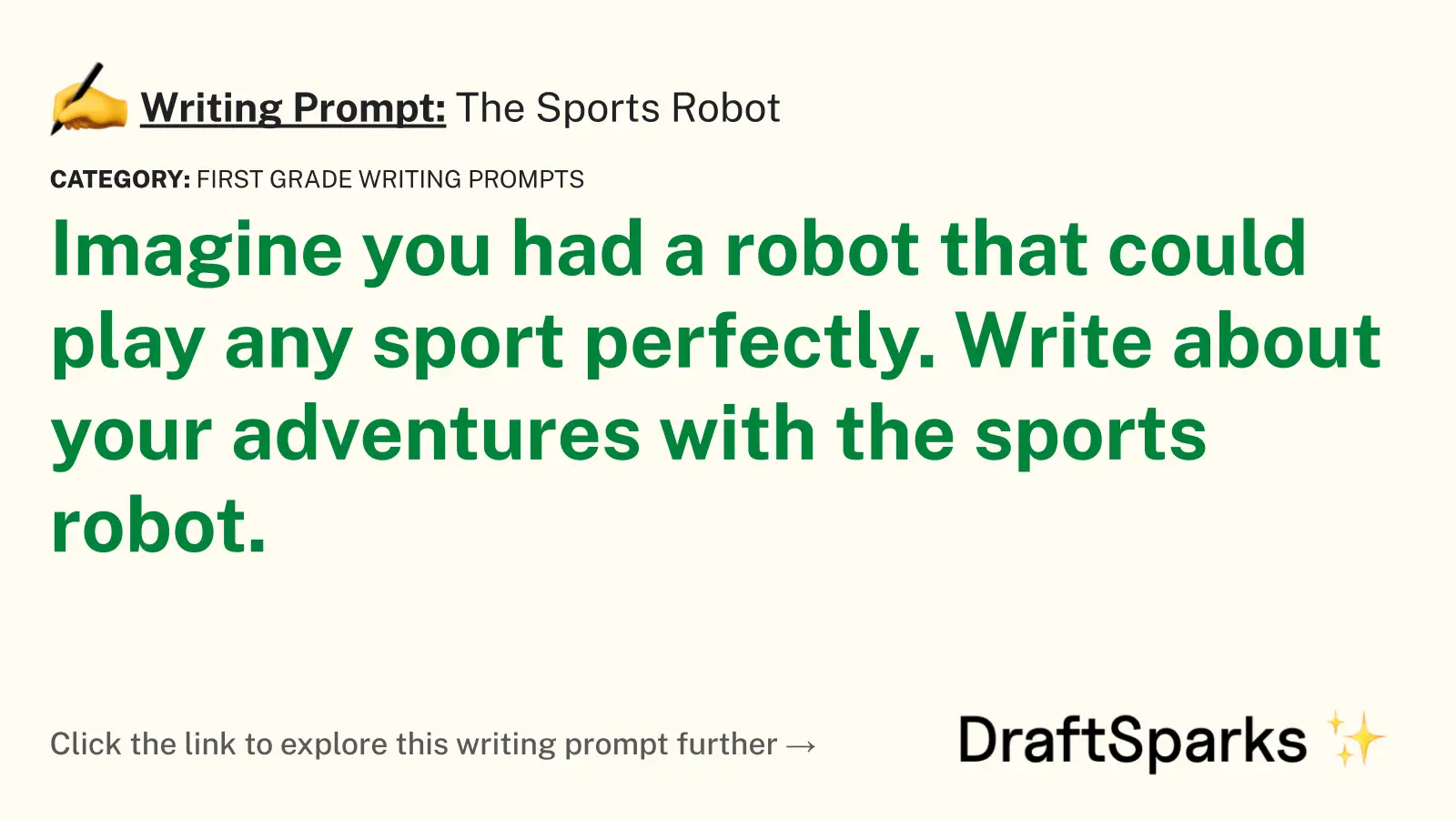 The Sports Robot