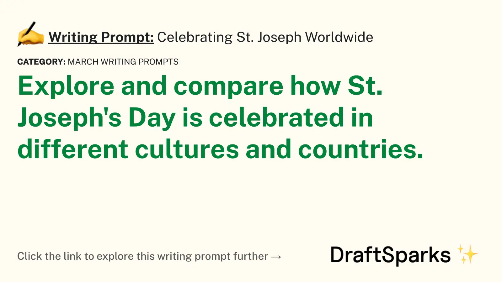 Celebrating St. Joseph Worldwide