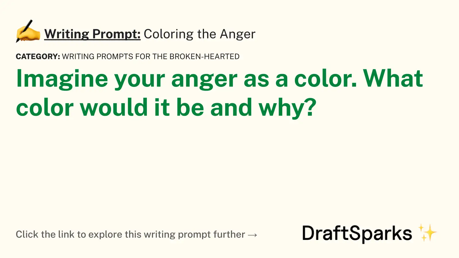 Coloring the Anger