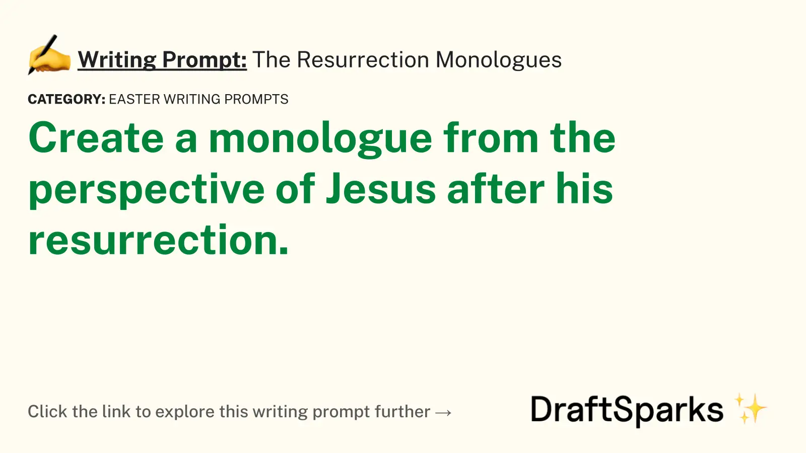 The Resurrection Monologues