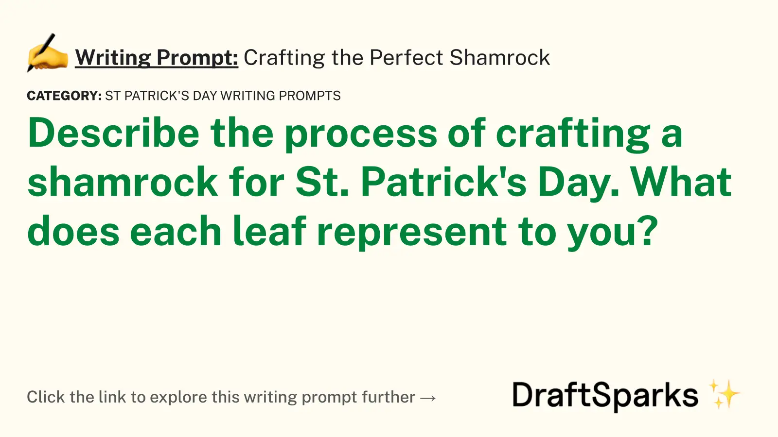 Crafting the Perfect Shamrock