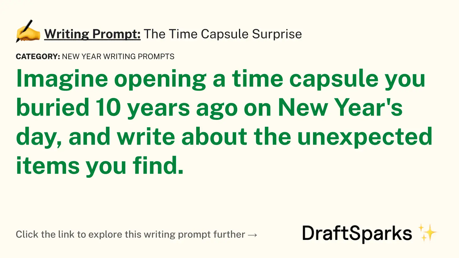The Time Capsule Surprise
