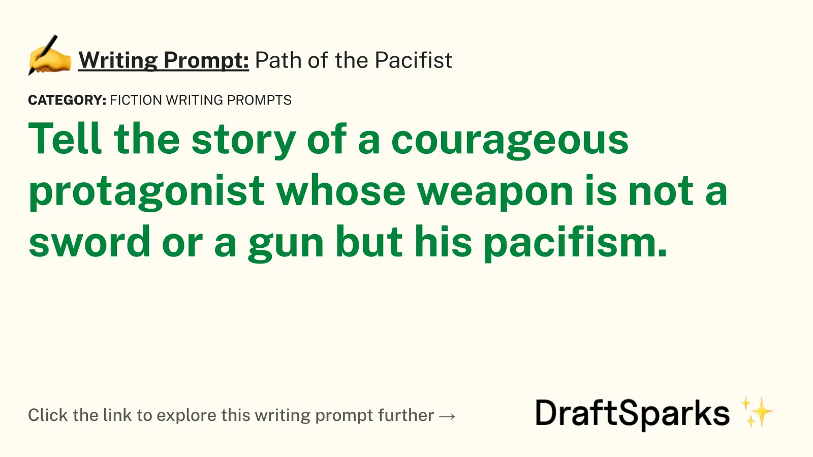 Path of the Pacifist