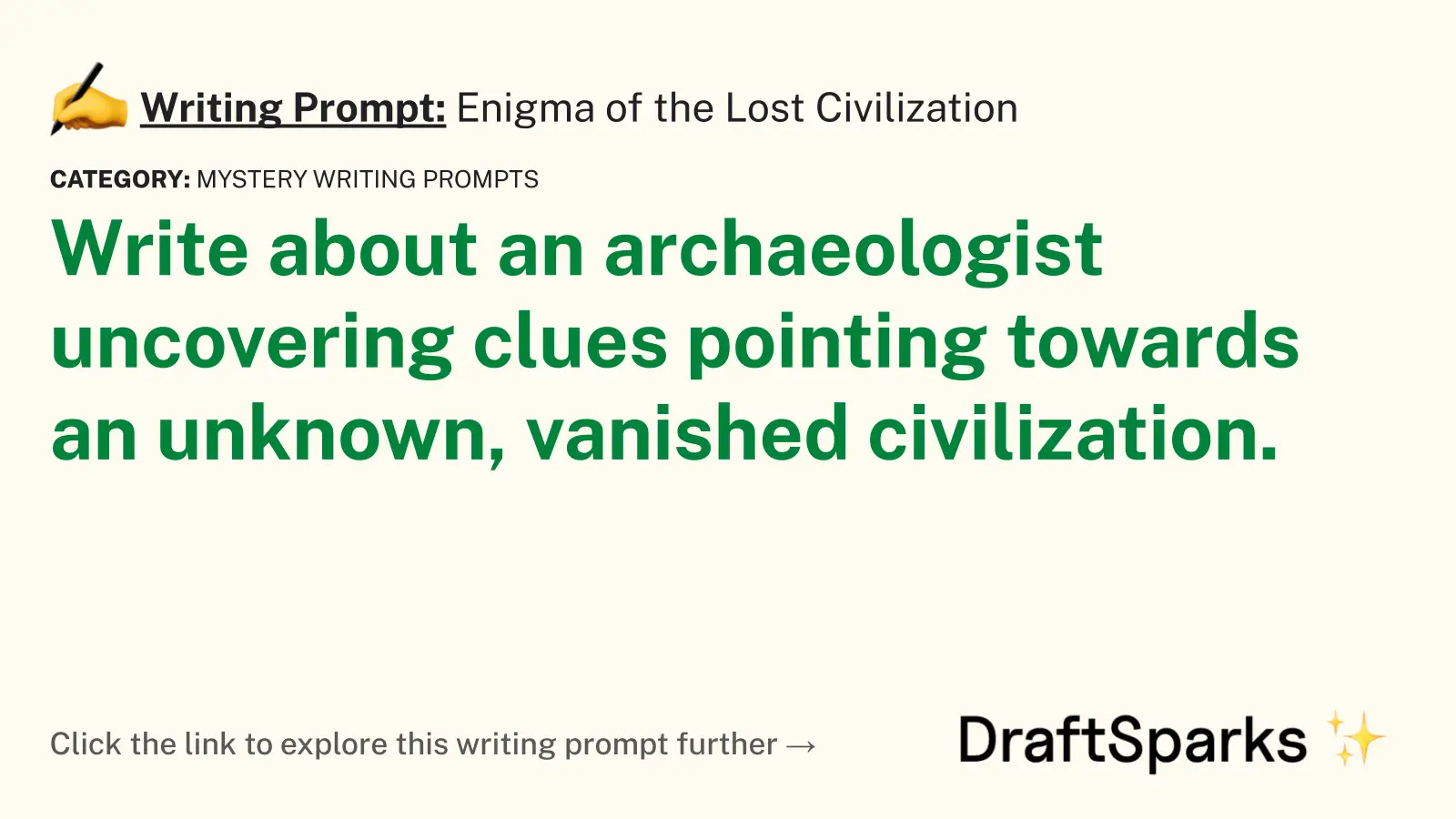 Enigma of the Lost Civilization