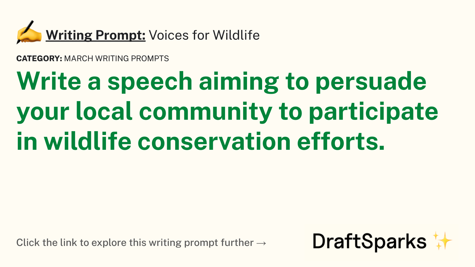 Voices for Wildlife