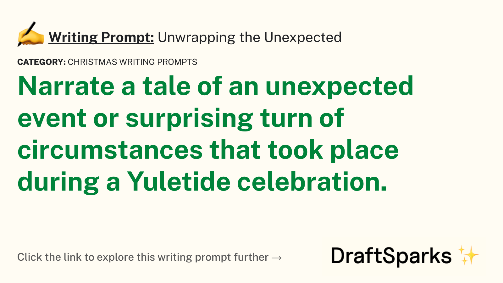 Unwrapping the Unexpected