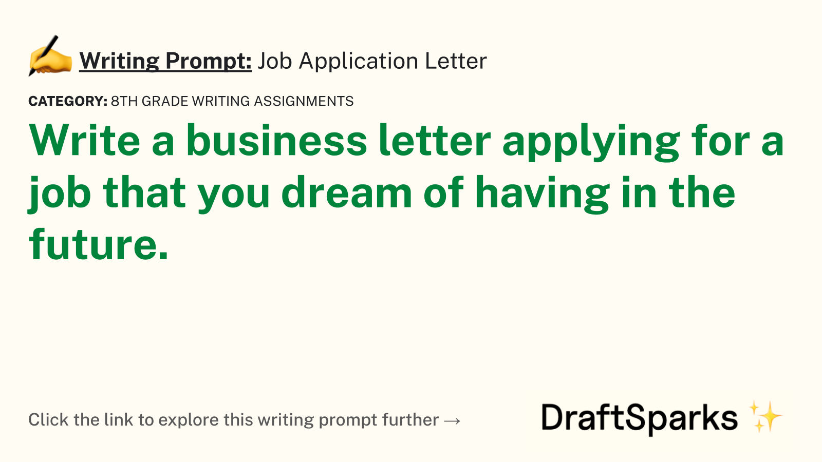 Job Application Letter