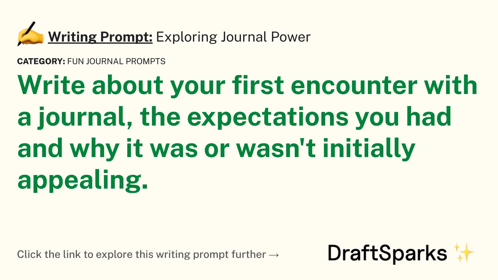 Exploring Journal Power