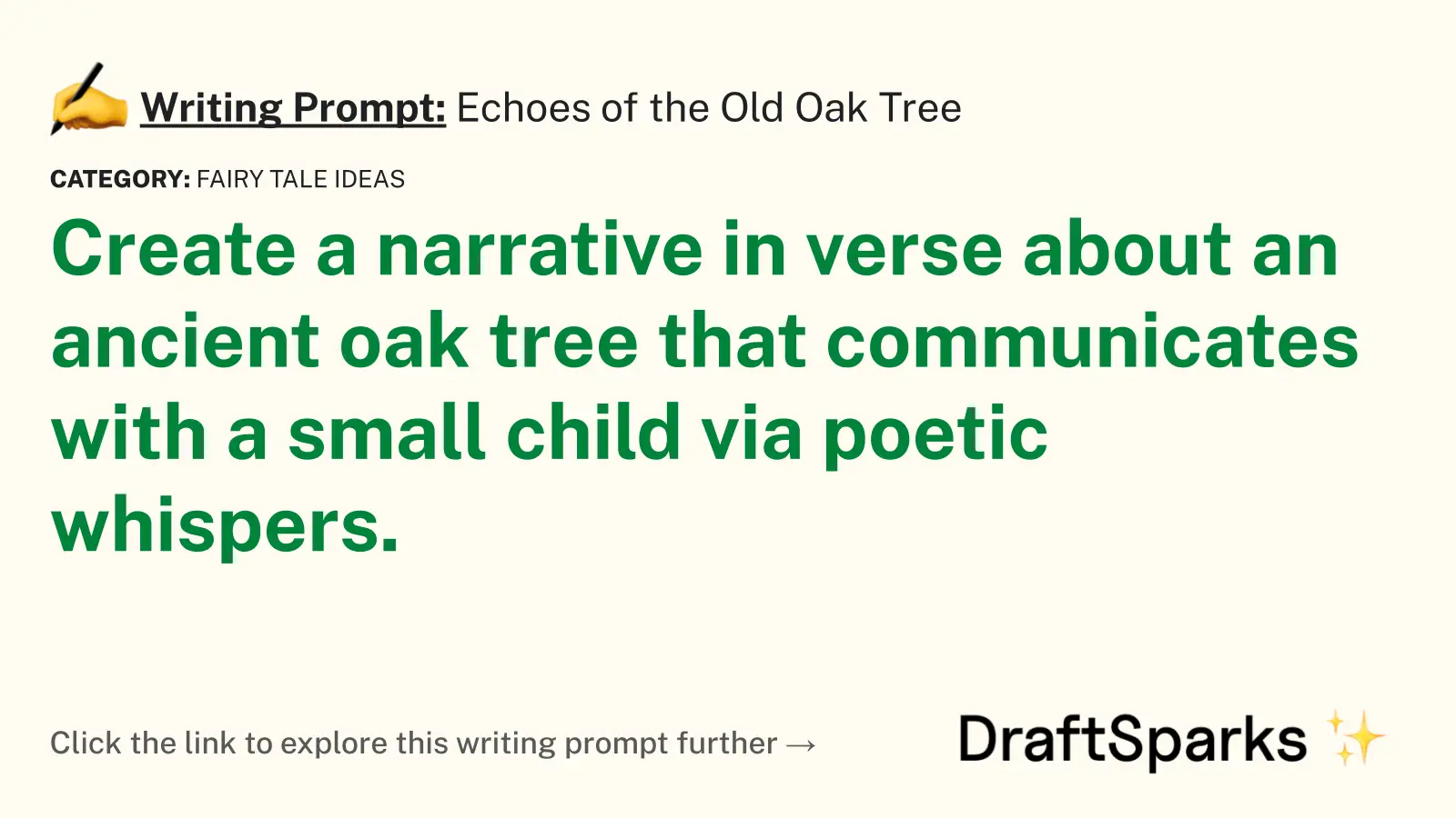 Echoes of the Old Oak Tree