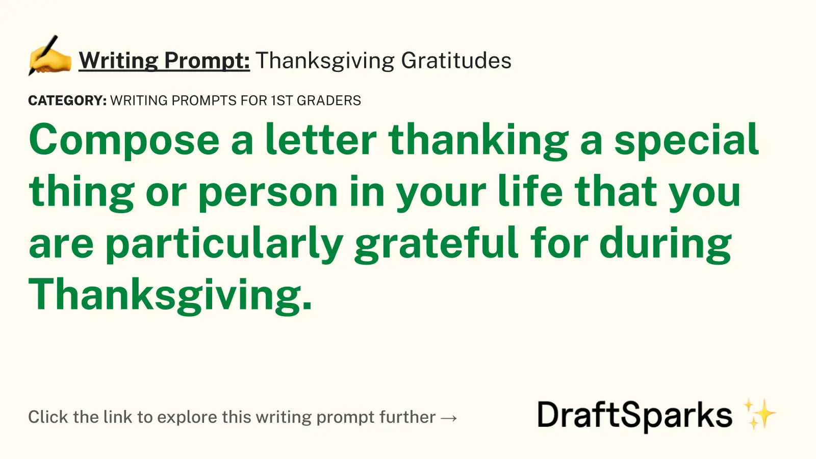 Thanksgiving Gratitudes