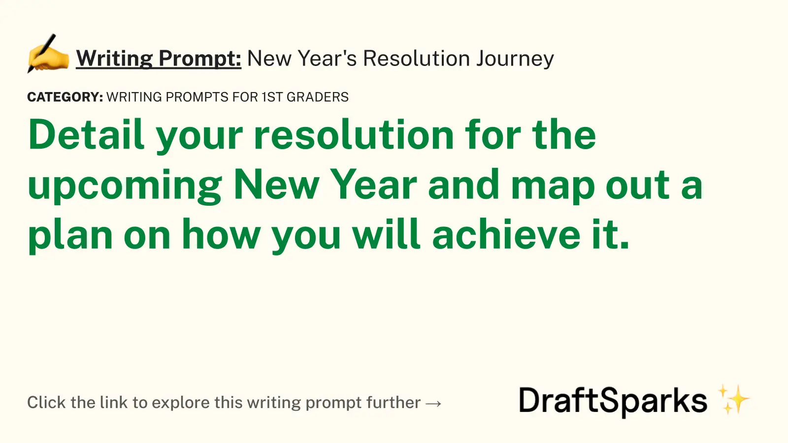 New Year’s Resolution Journey