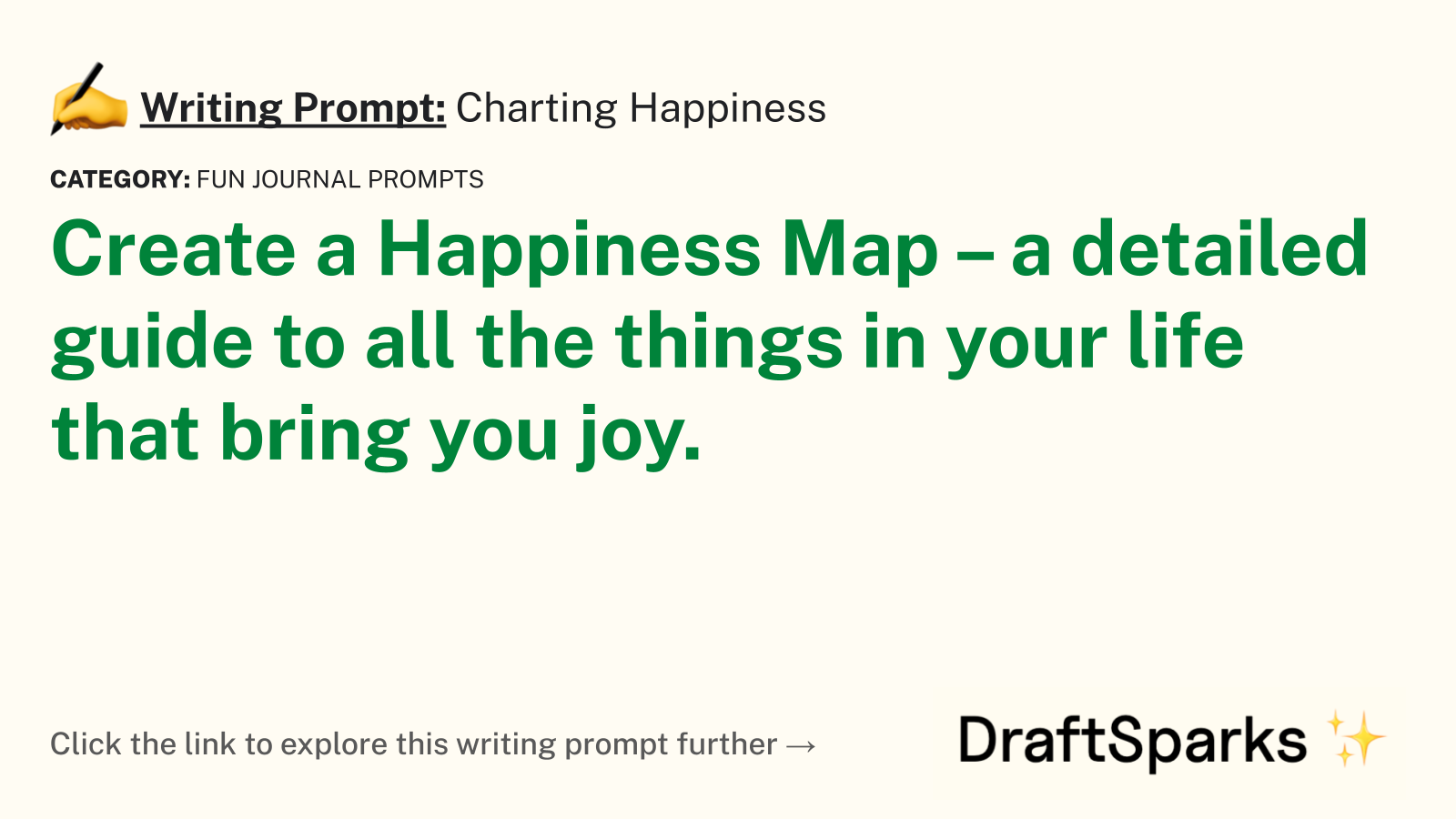 Charting Happiness