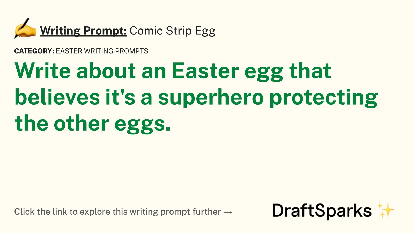 Comic Strip Egg