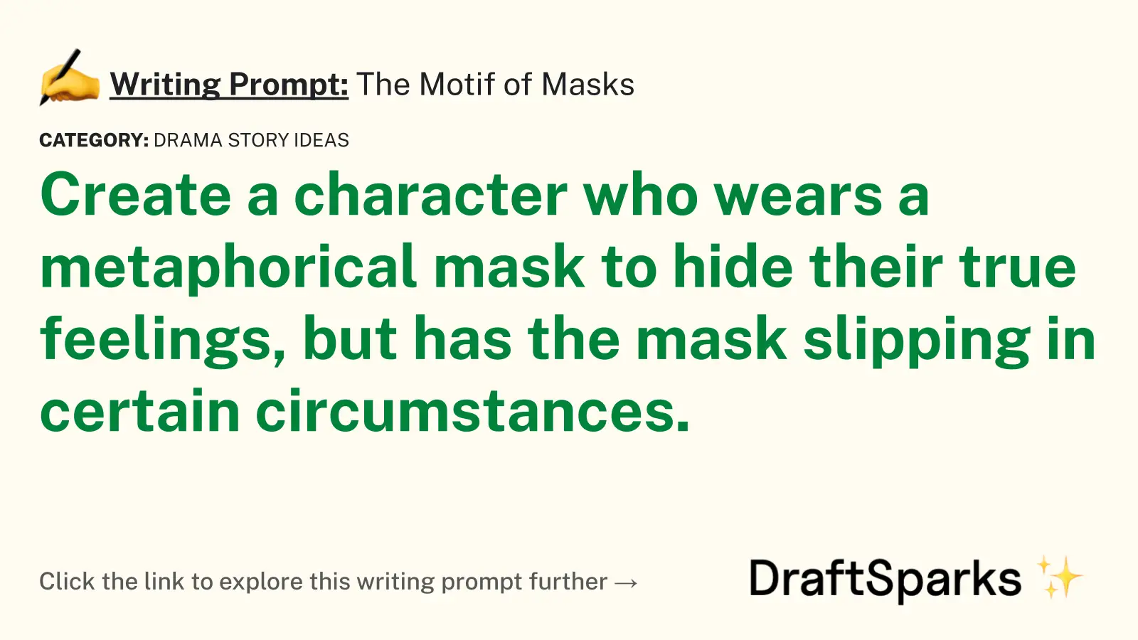 The Motif of Masks