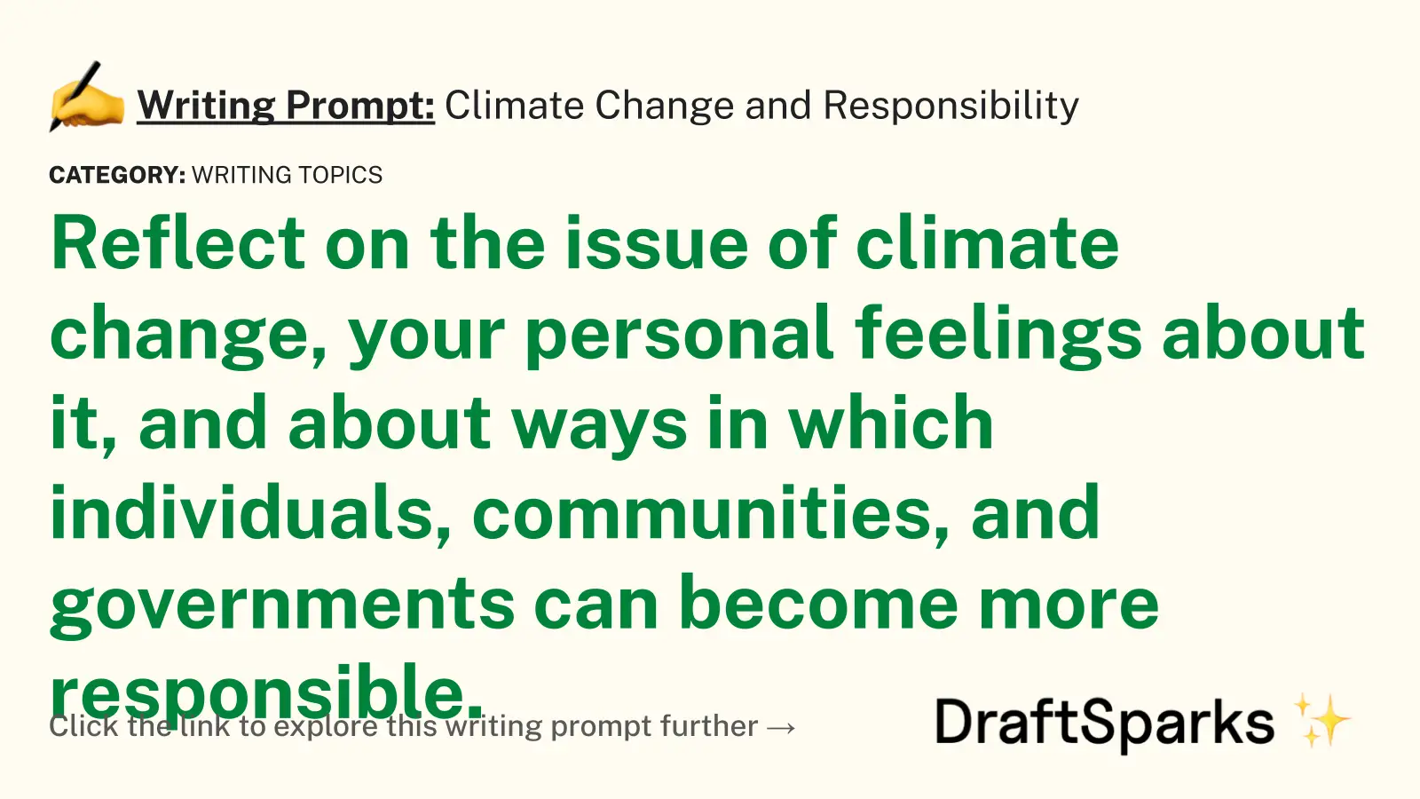 Climate Change and Responsibility