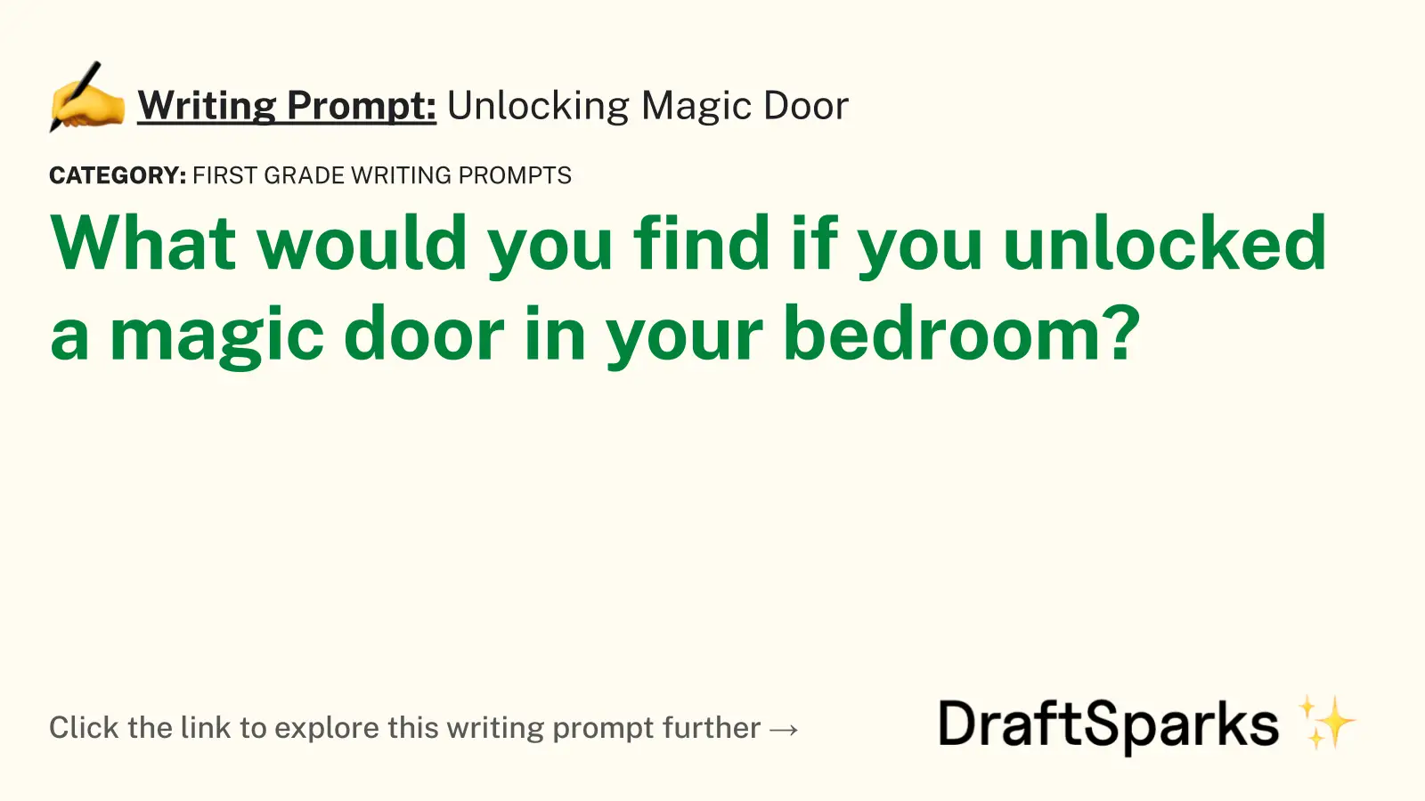 Unlocking Magic Door