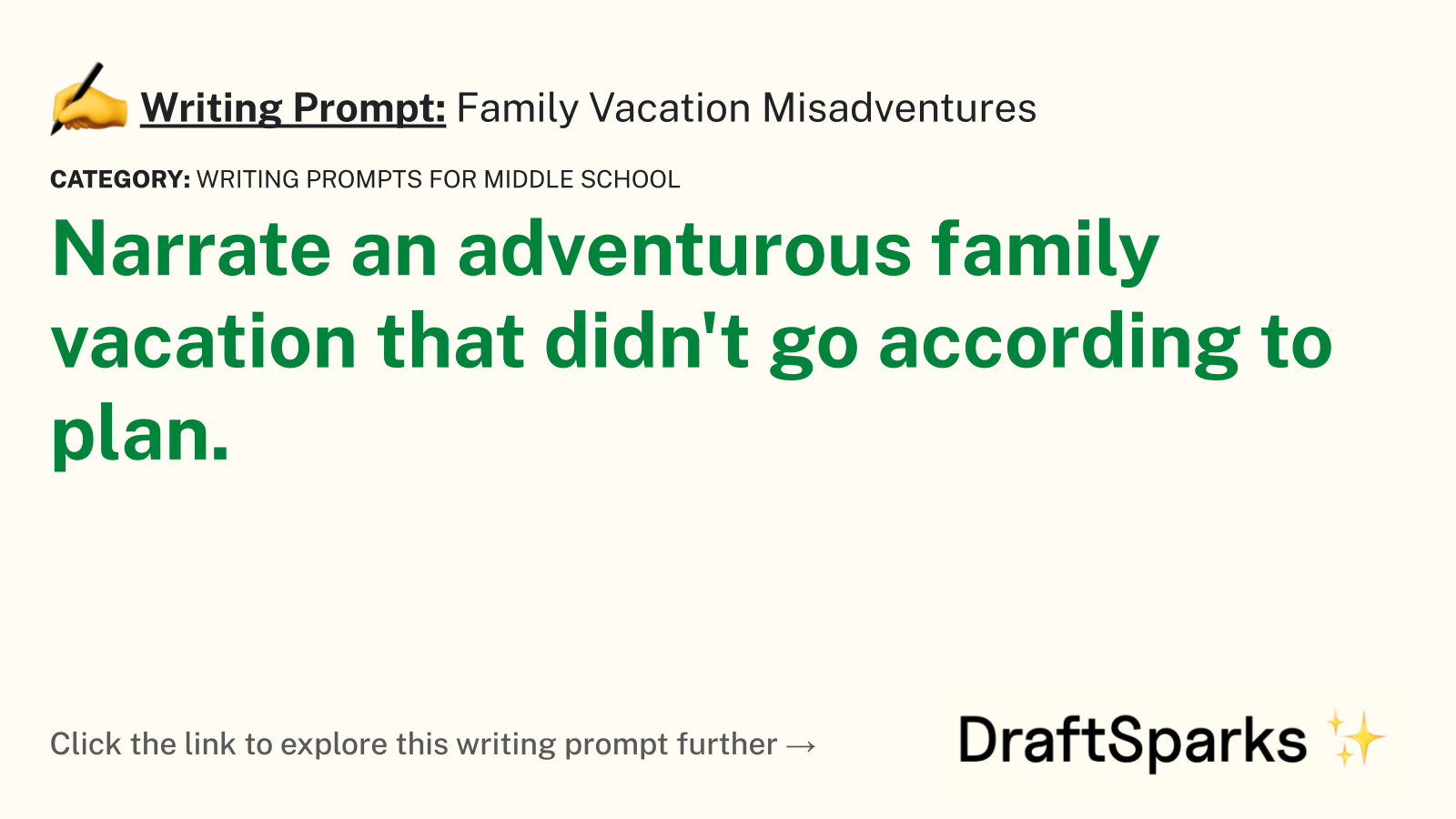 Family Vacation Misadventures