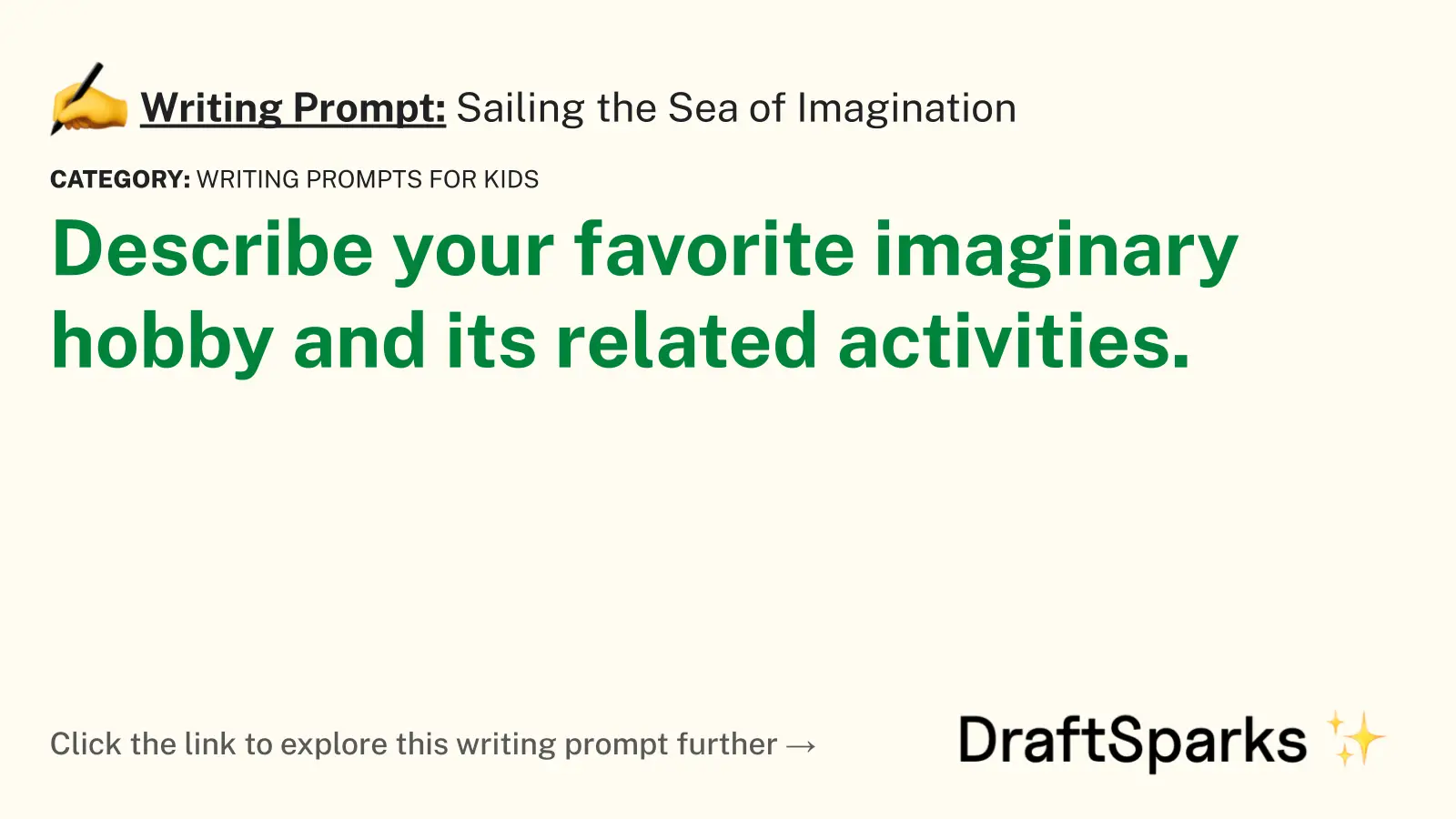 Sailing the Sea of Imagination