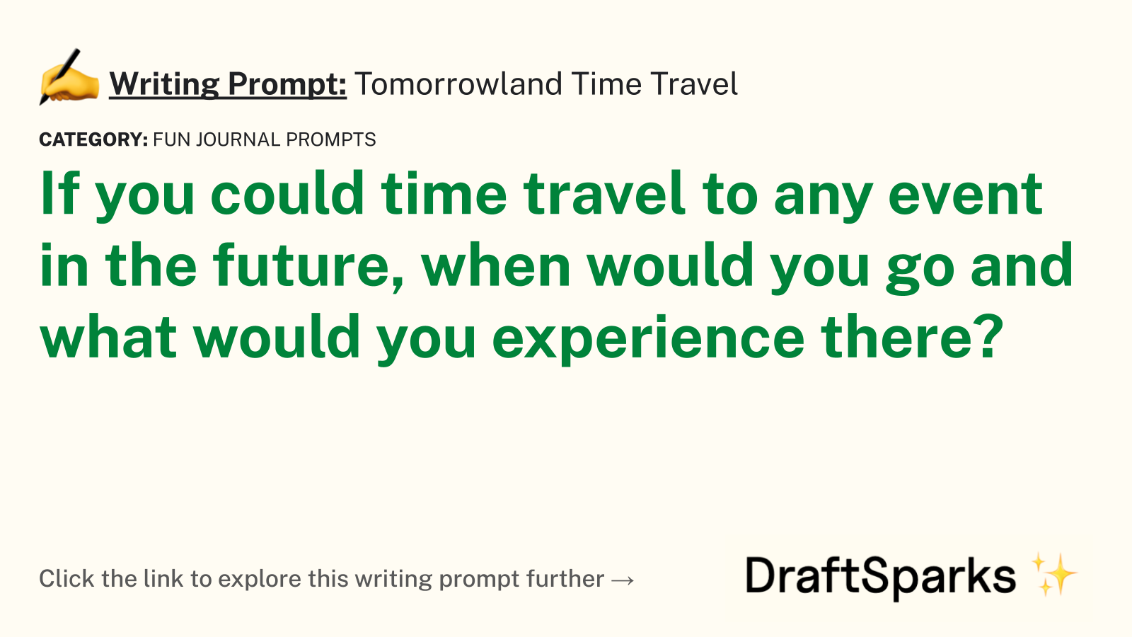 Tomorrowland Time Travel