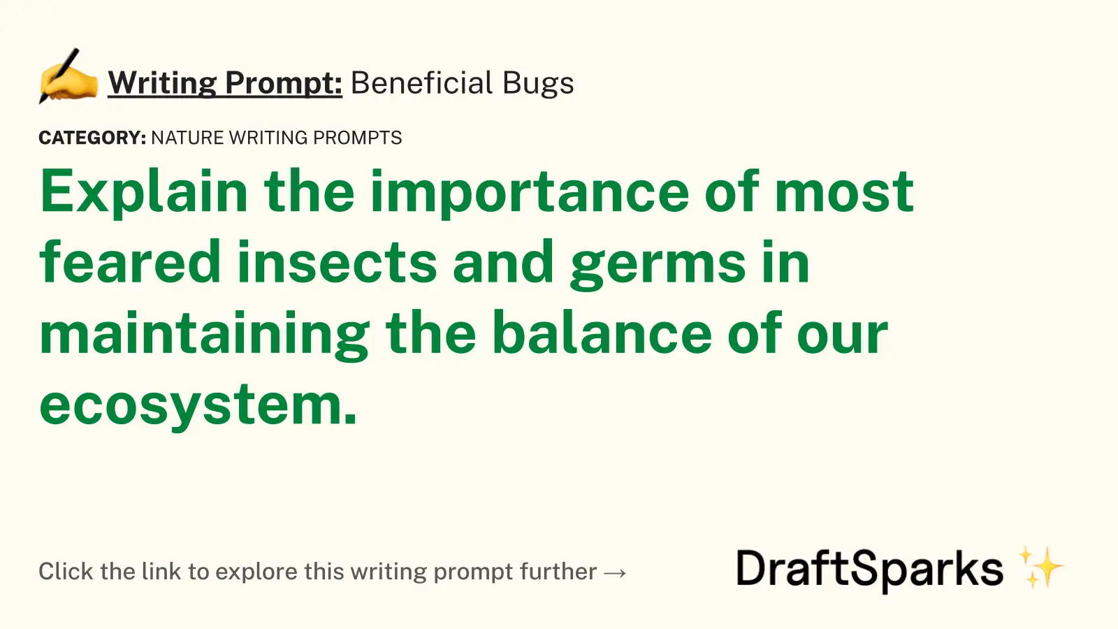 Beneficial Bugs