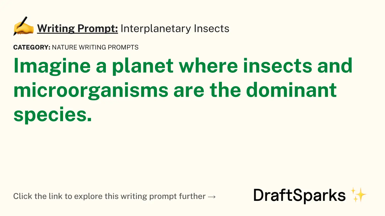 Interplanetary Insects