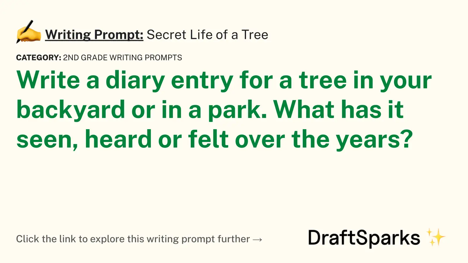 Secret Life of a Tree