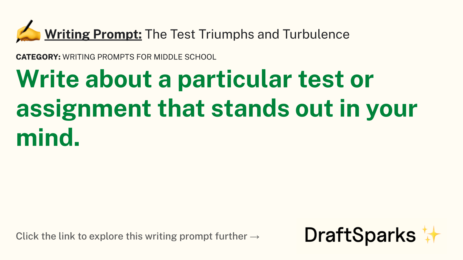The Test Triumphs and Turbulence