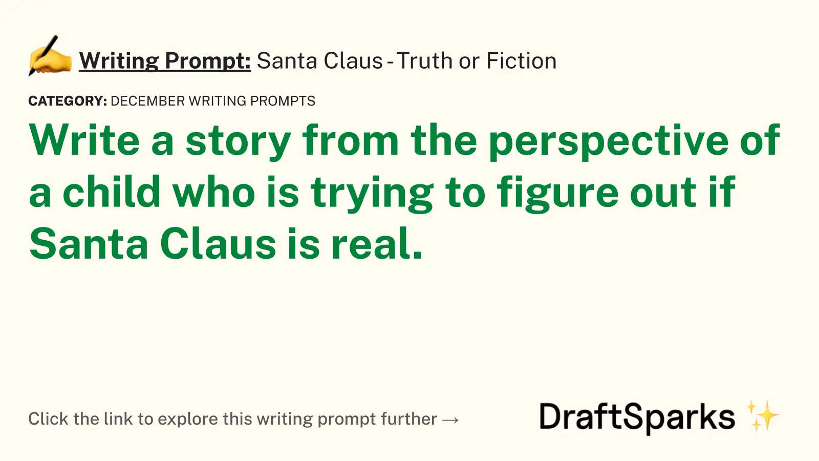 Santa Claus – Truth or Fiction