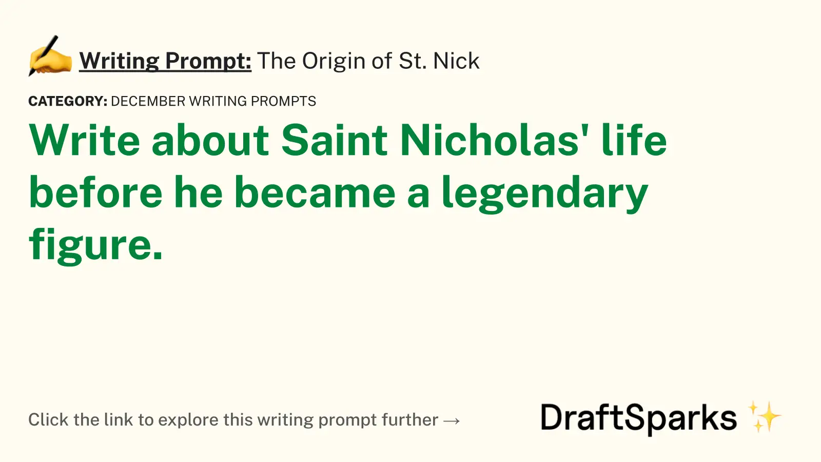 The Origin of St. Nick