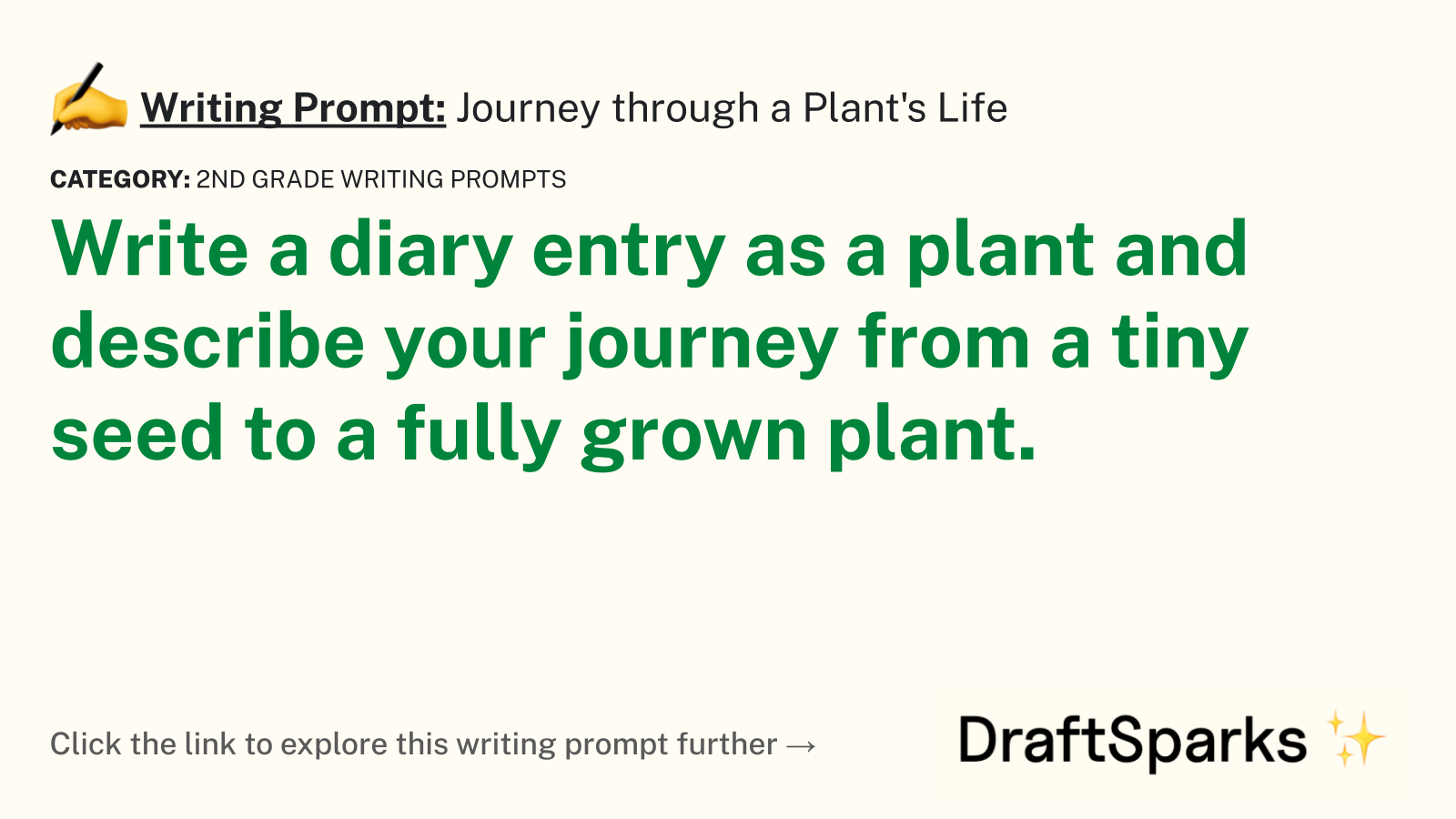 Journey through a Plant’s Life
