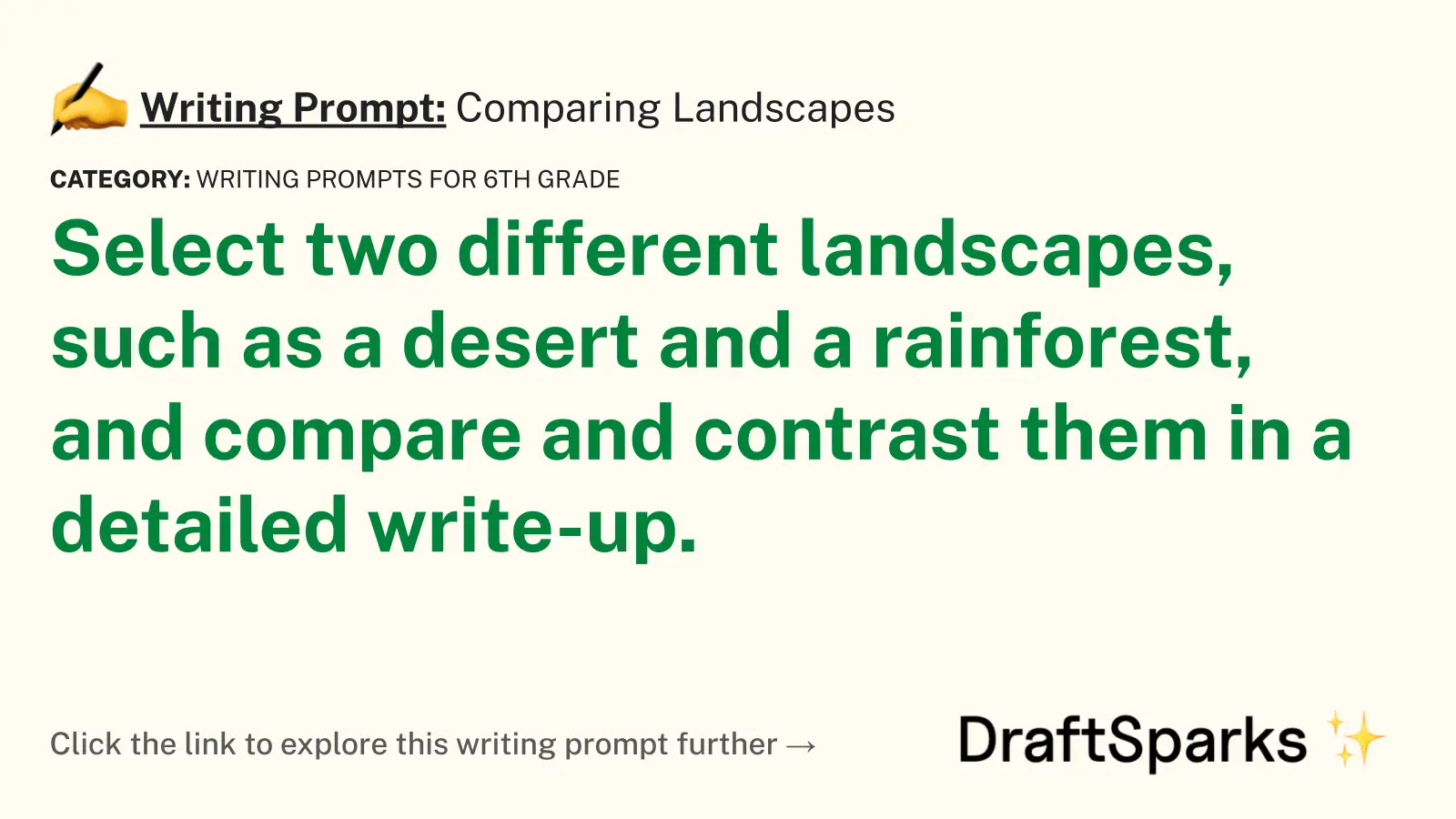 Comparing Landscapes