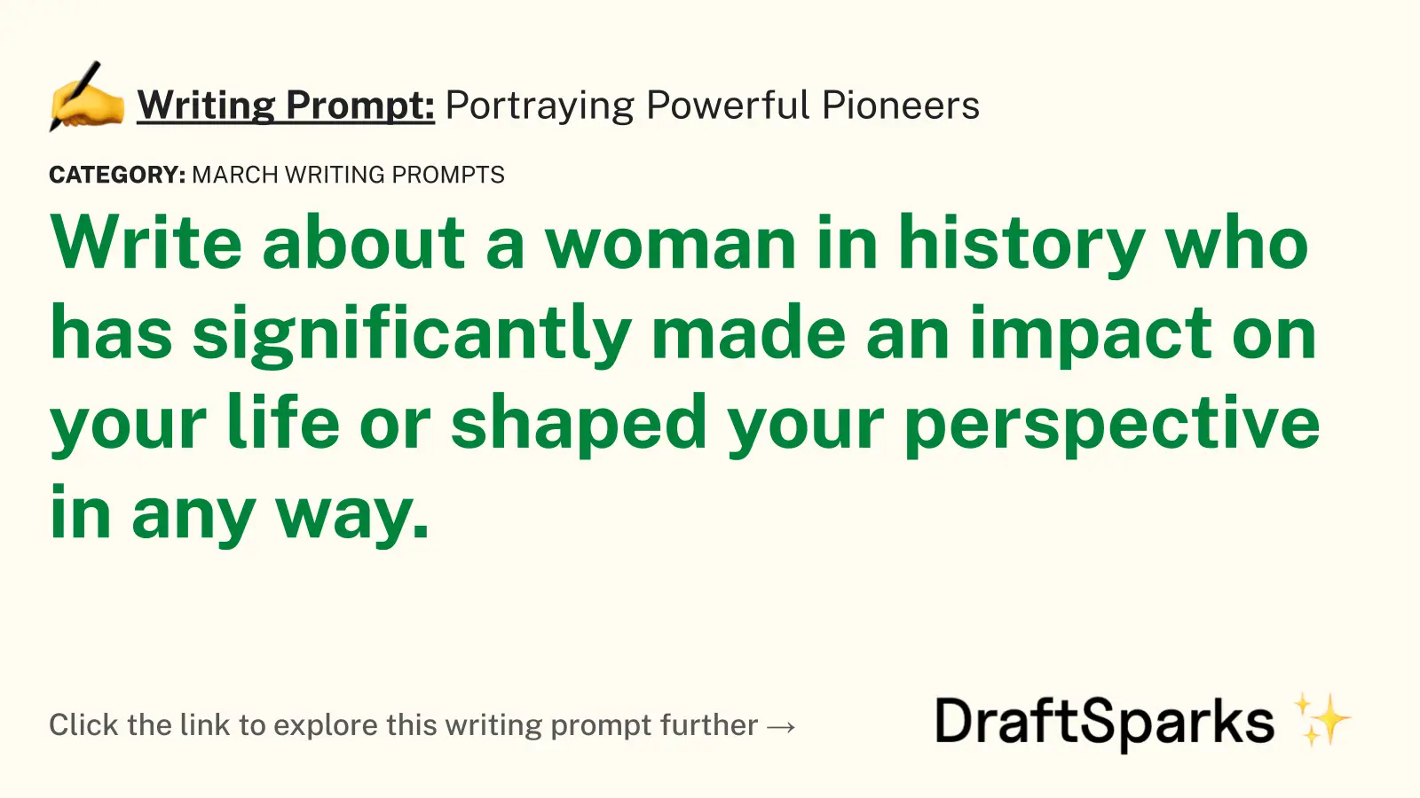 Portraying Powerful Pioneers