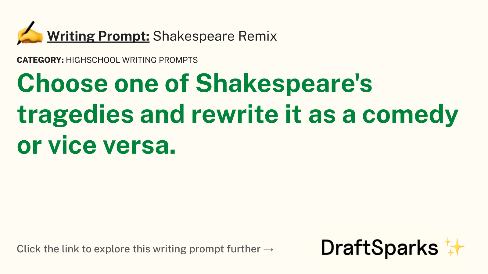 Shakespeare Remix