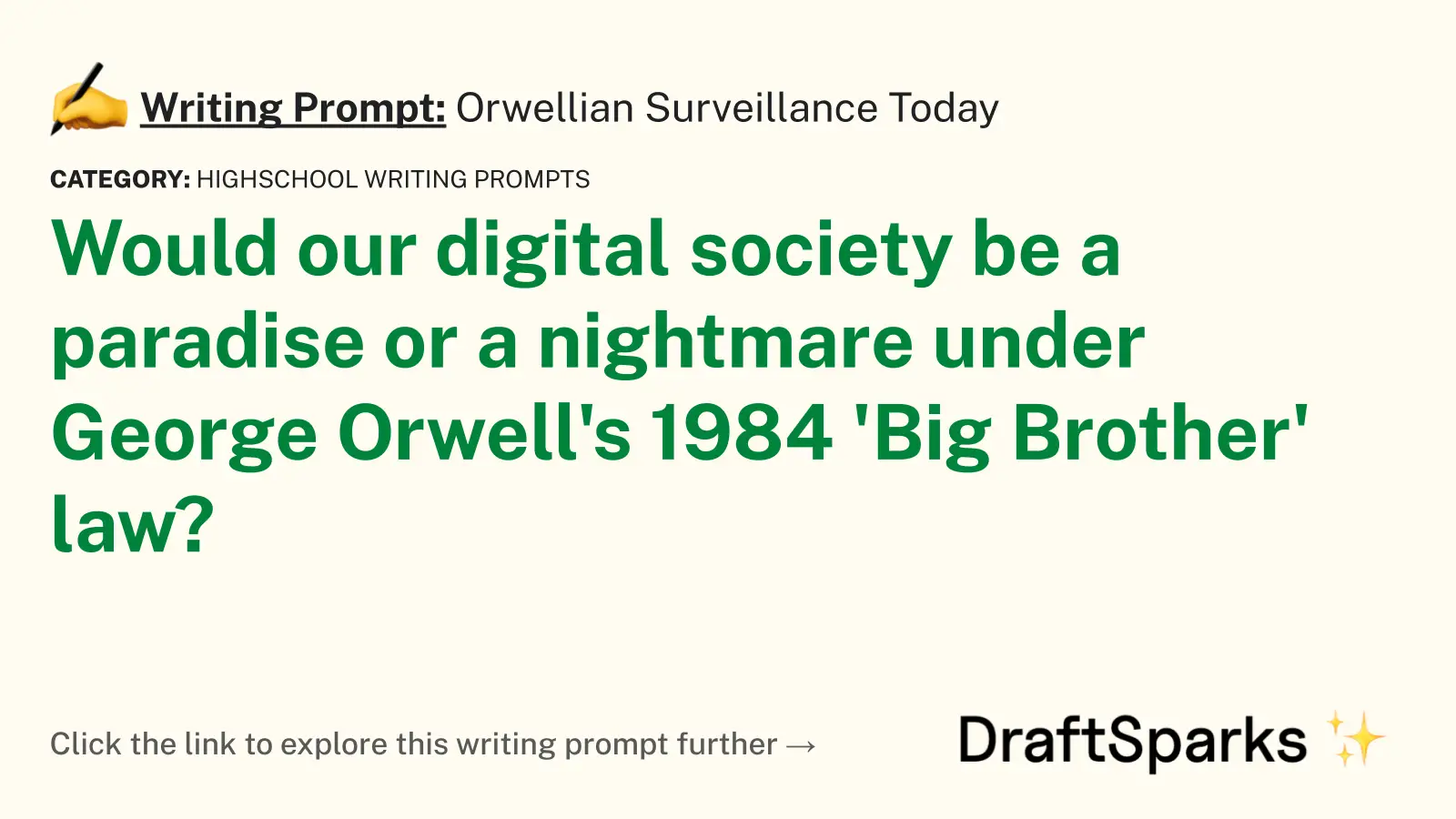 Orwellian Surveillance Today