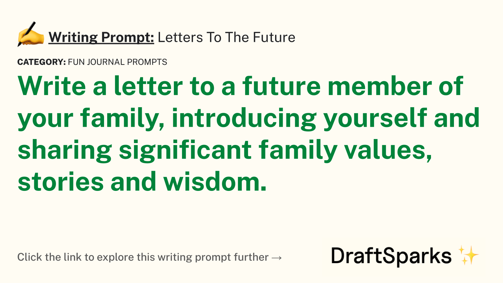 Letters To The Future