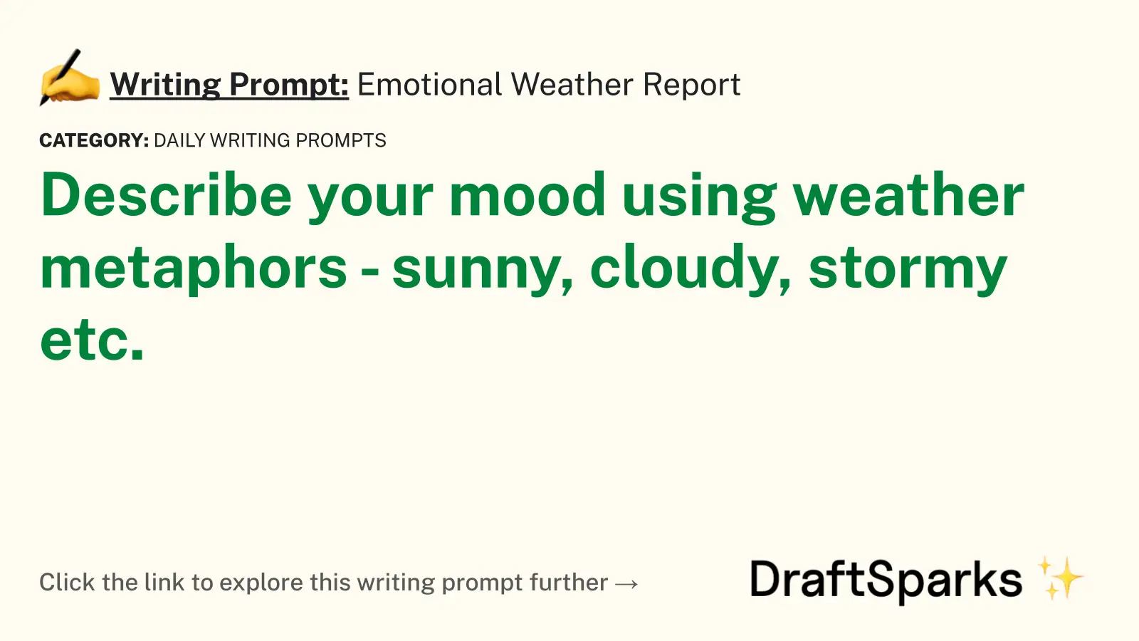 Emotional Weather Report