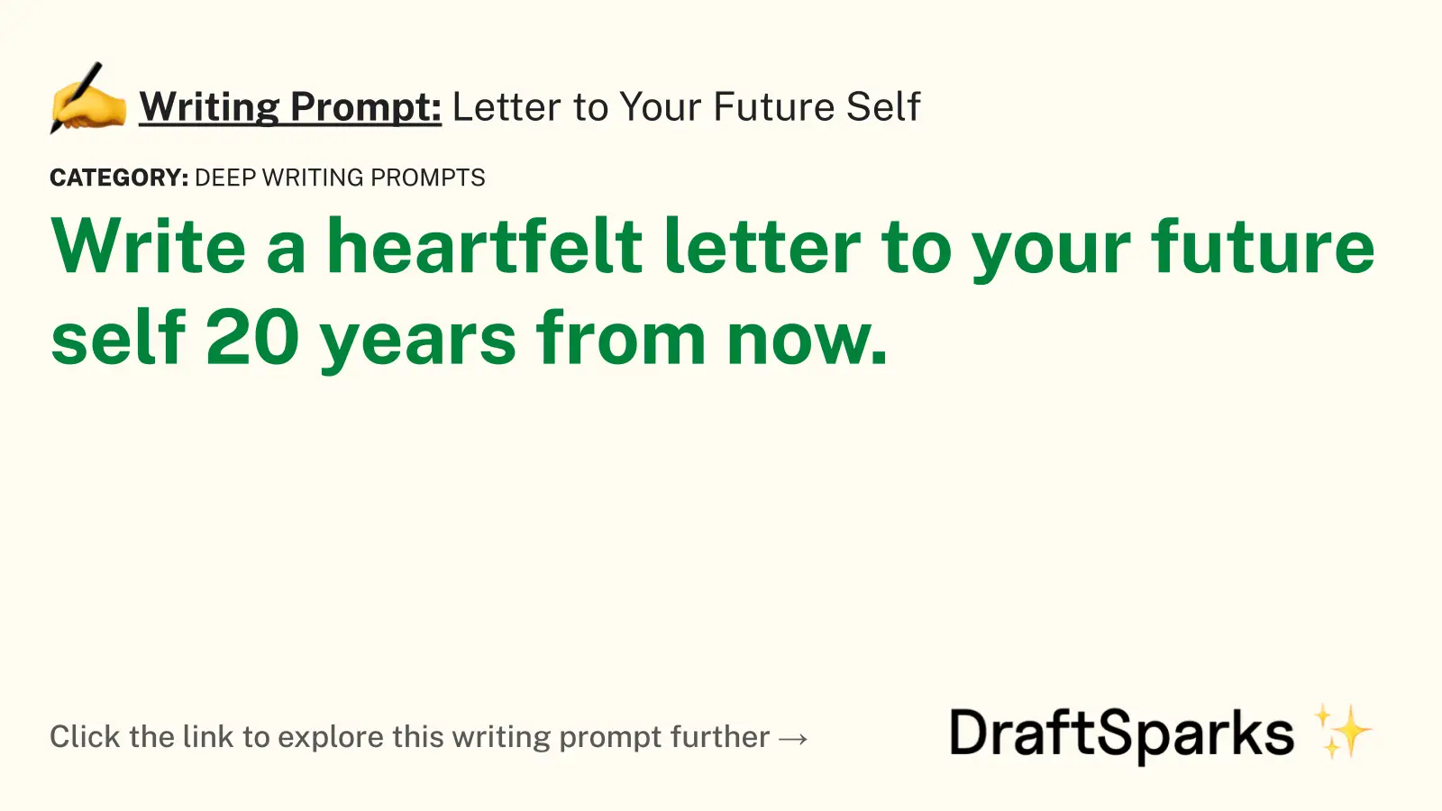 Letter to Your Future Self