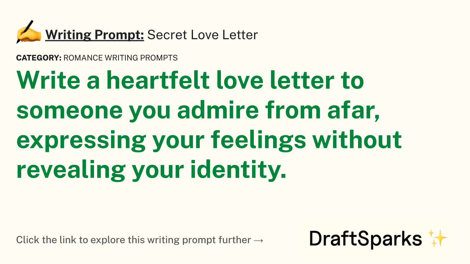 Secret Love Letter