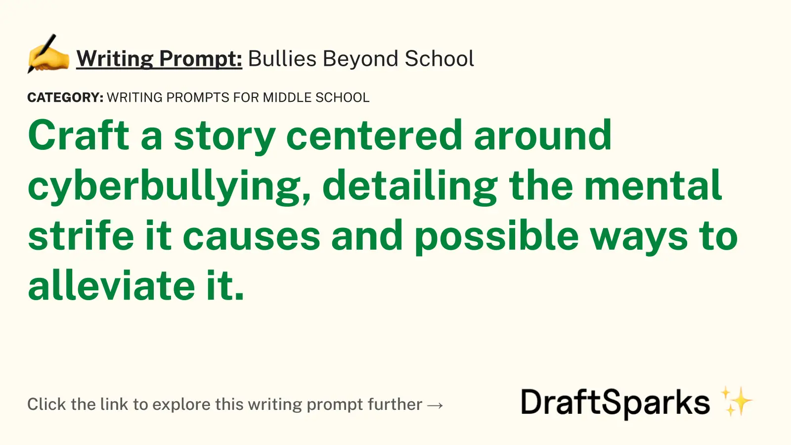 Bullies Beyond School