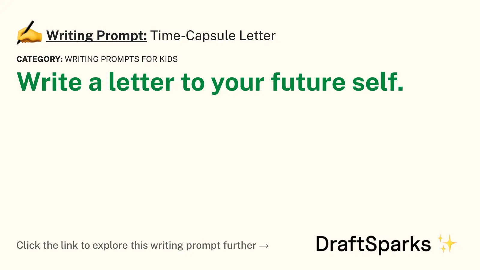 Time-Capsule Letter